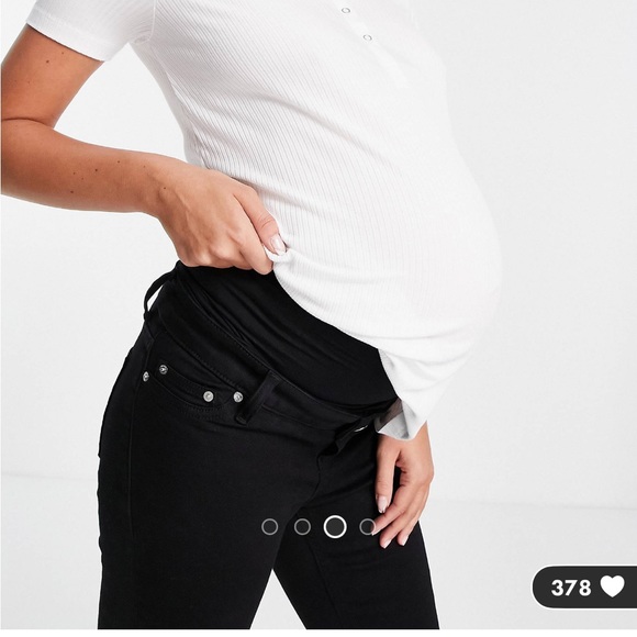 Black maternity jeans 8 - Picture 3 of 6